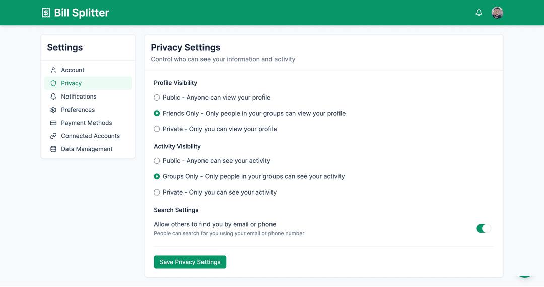 Bill splitting app - DhiWise Image 17