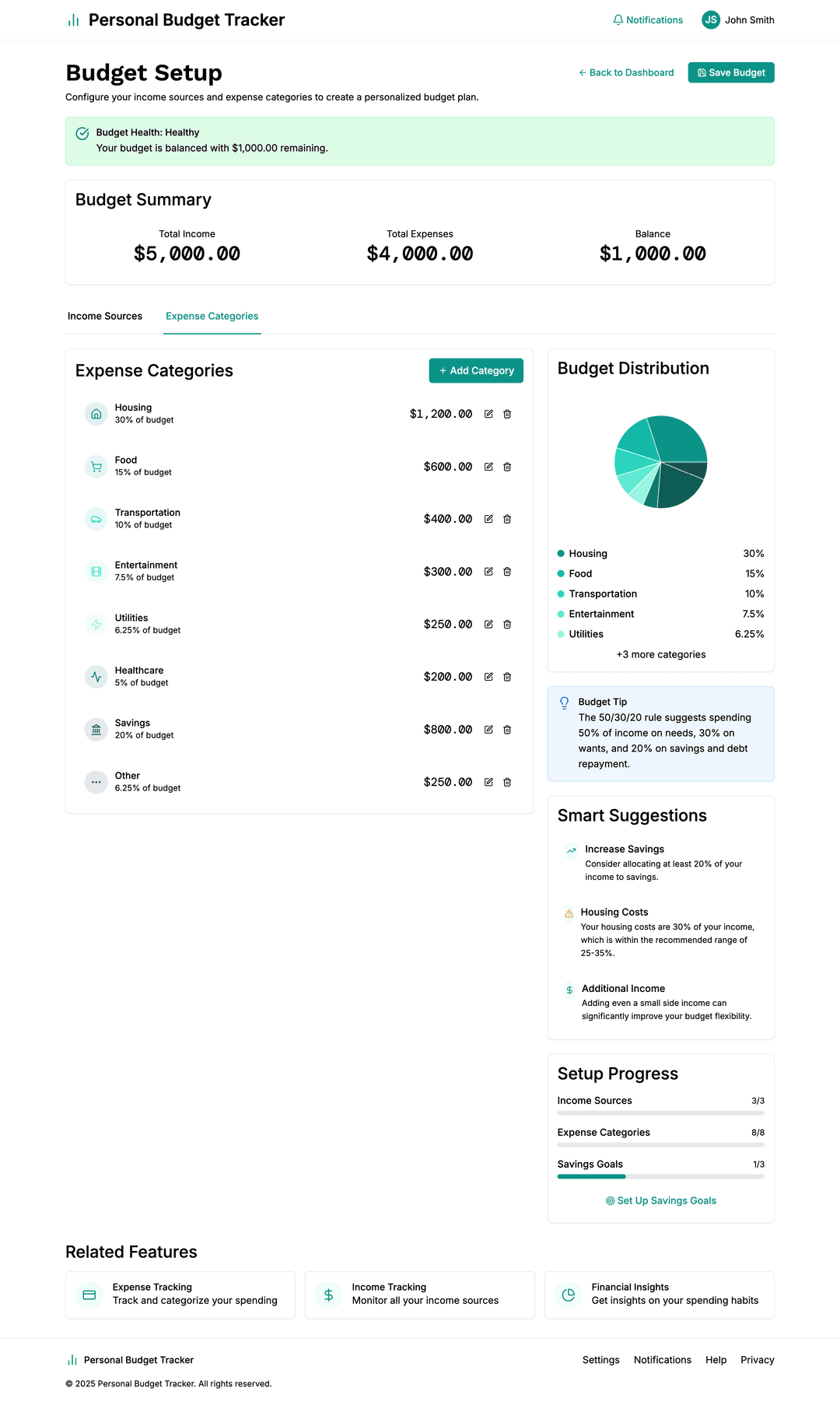 Budget tracking app - DhiWise Image 2