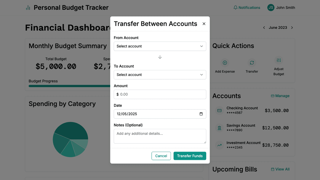 Budget tracking app - DhiWise Image 6
