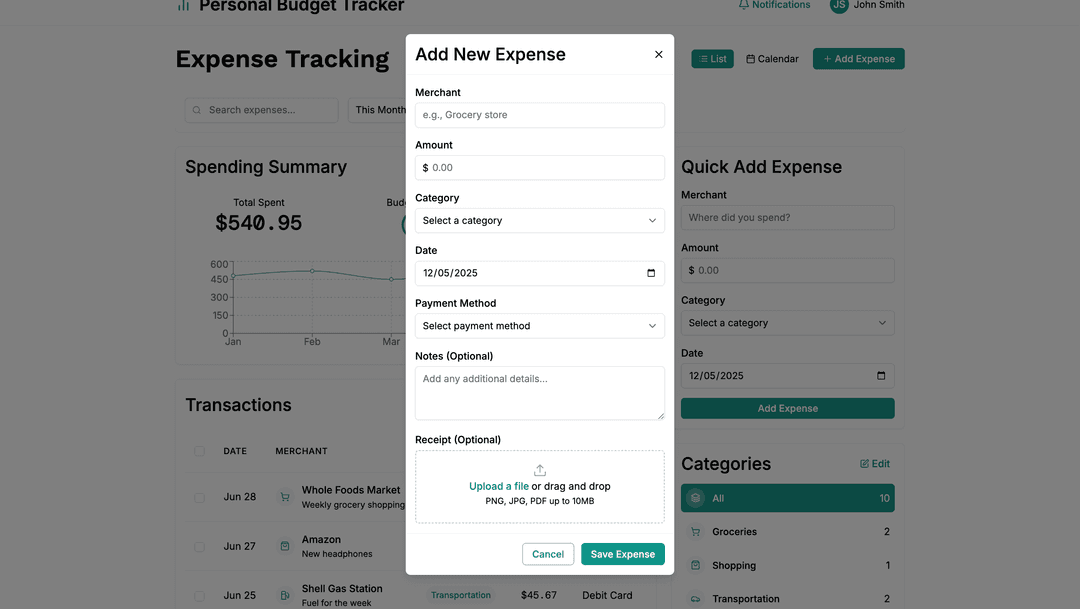Budget tracking app - DhiWise Image 8