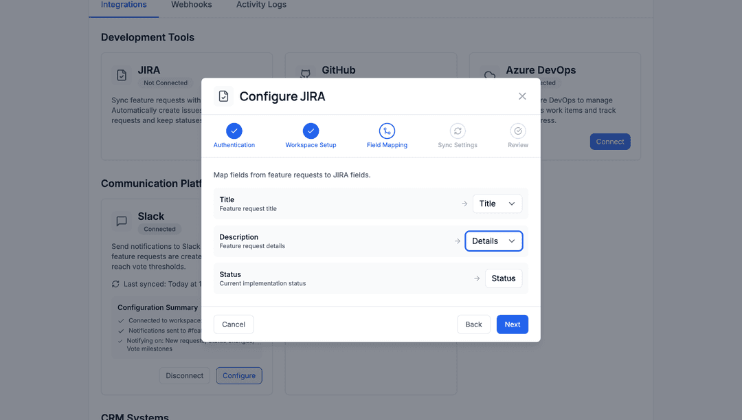 Feature voting app - DhiWise Image 17