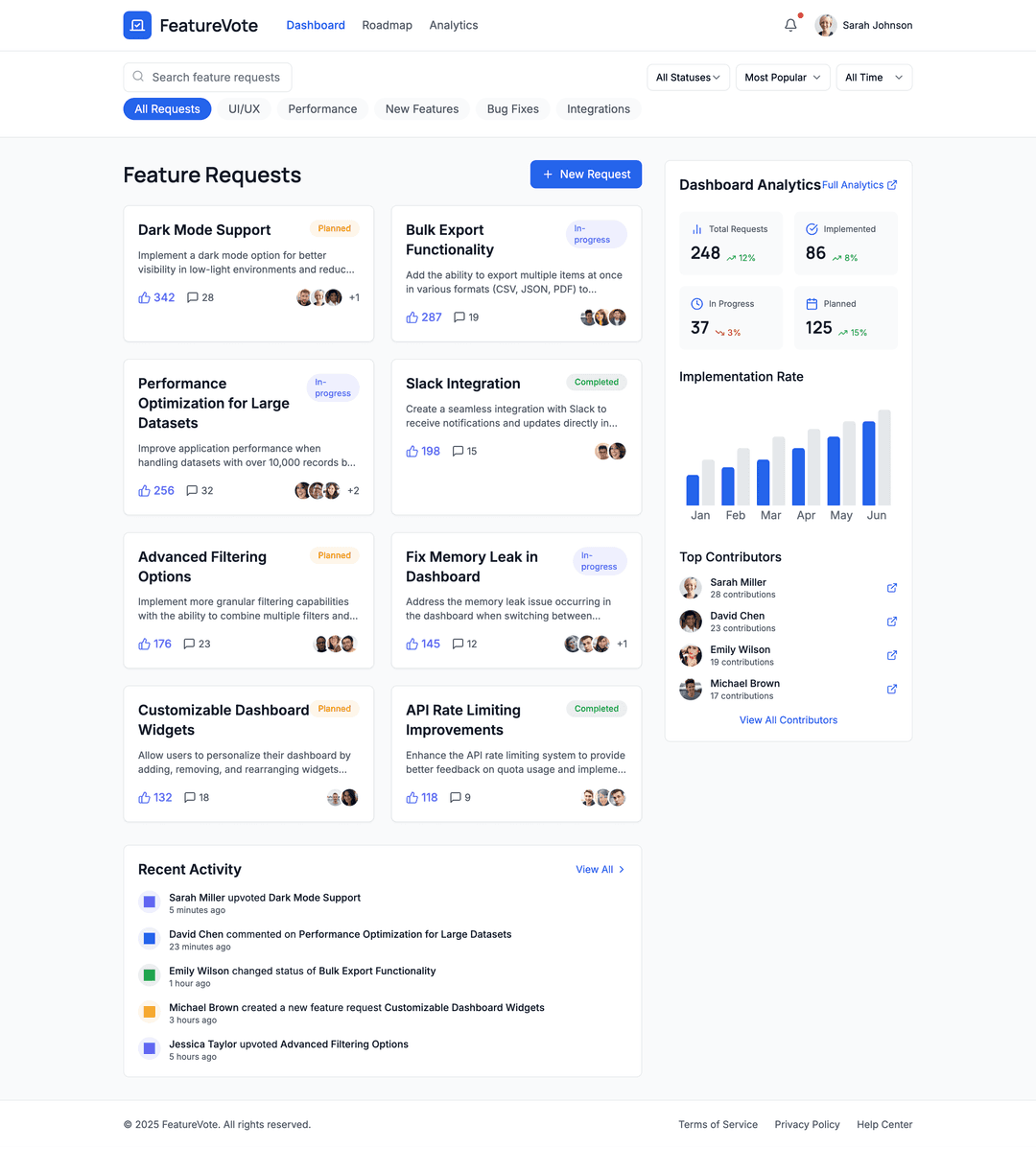 Feature voting app - DhiWise Image 1
