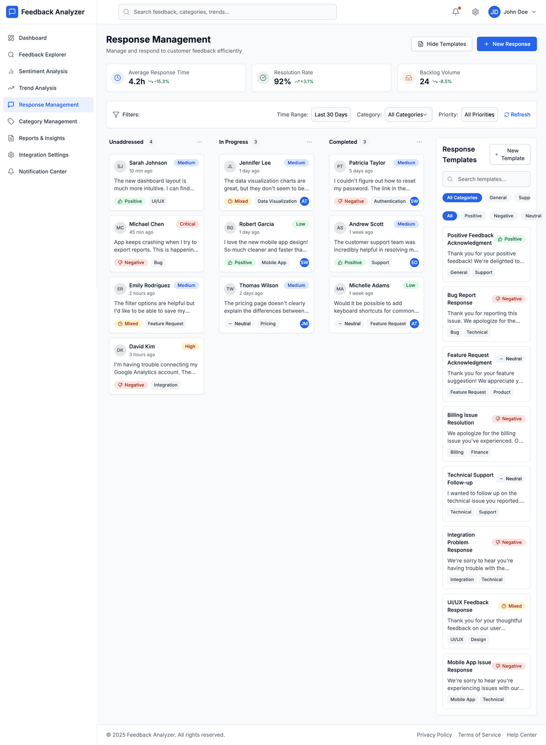Feedback analysis app - DhiWise Image 3