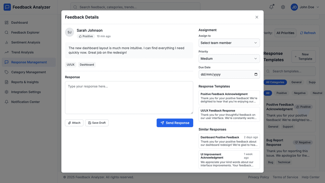 Feedback analysis app - DhiWise Image 4