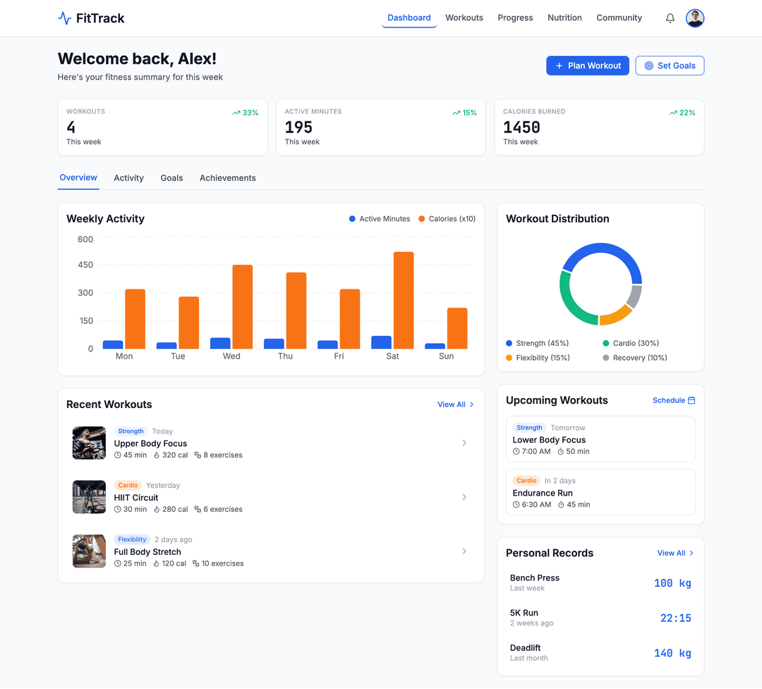 Fitness tracking app - DhiWise Image 1