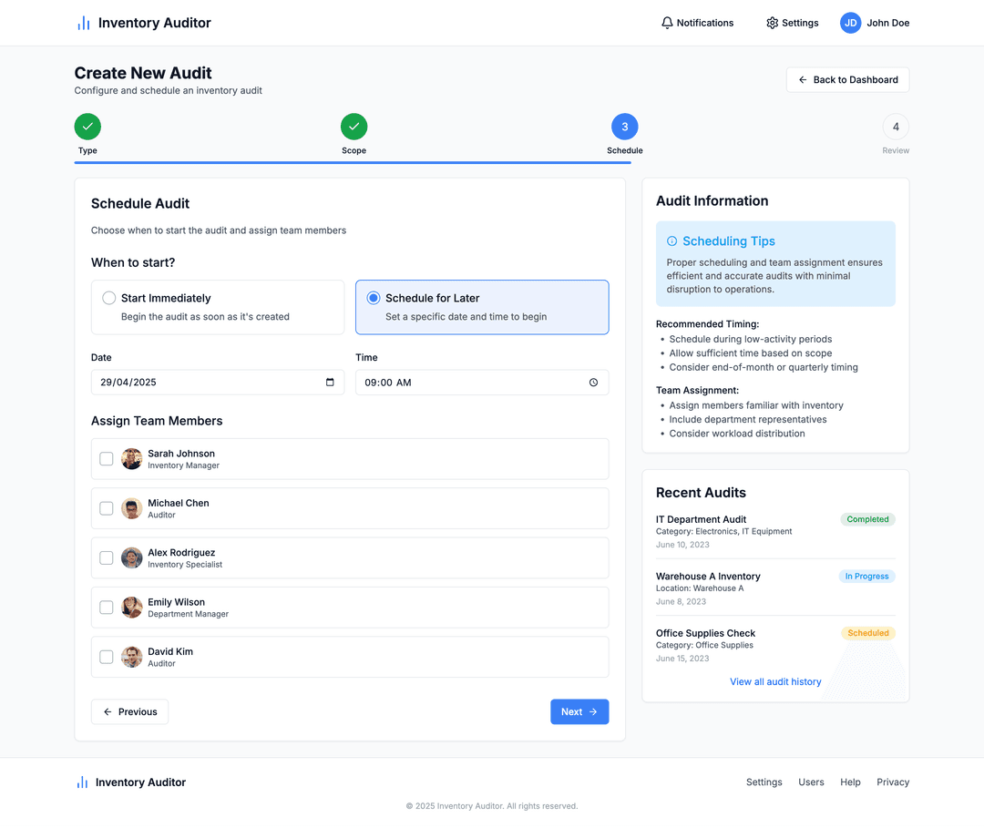 Inventory audit app - DhiWise Image 4