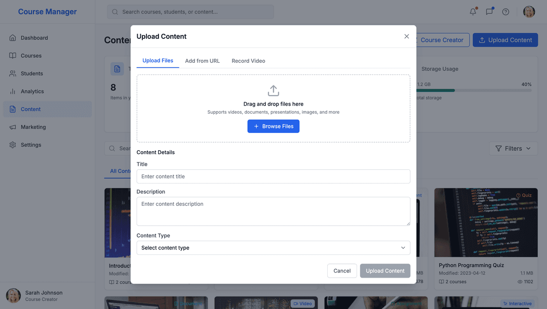Online course platform - DhiWise Image 13