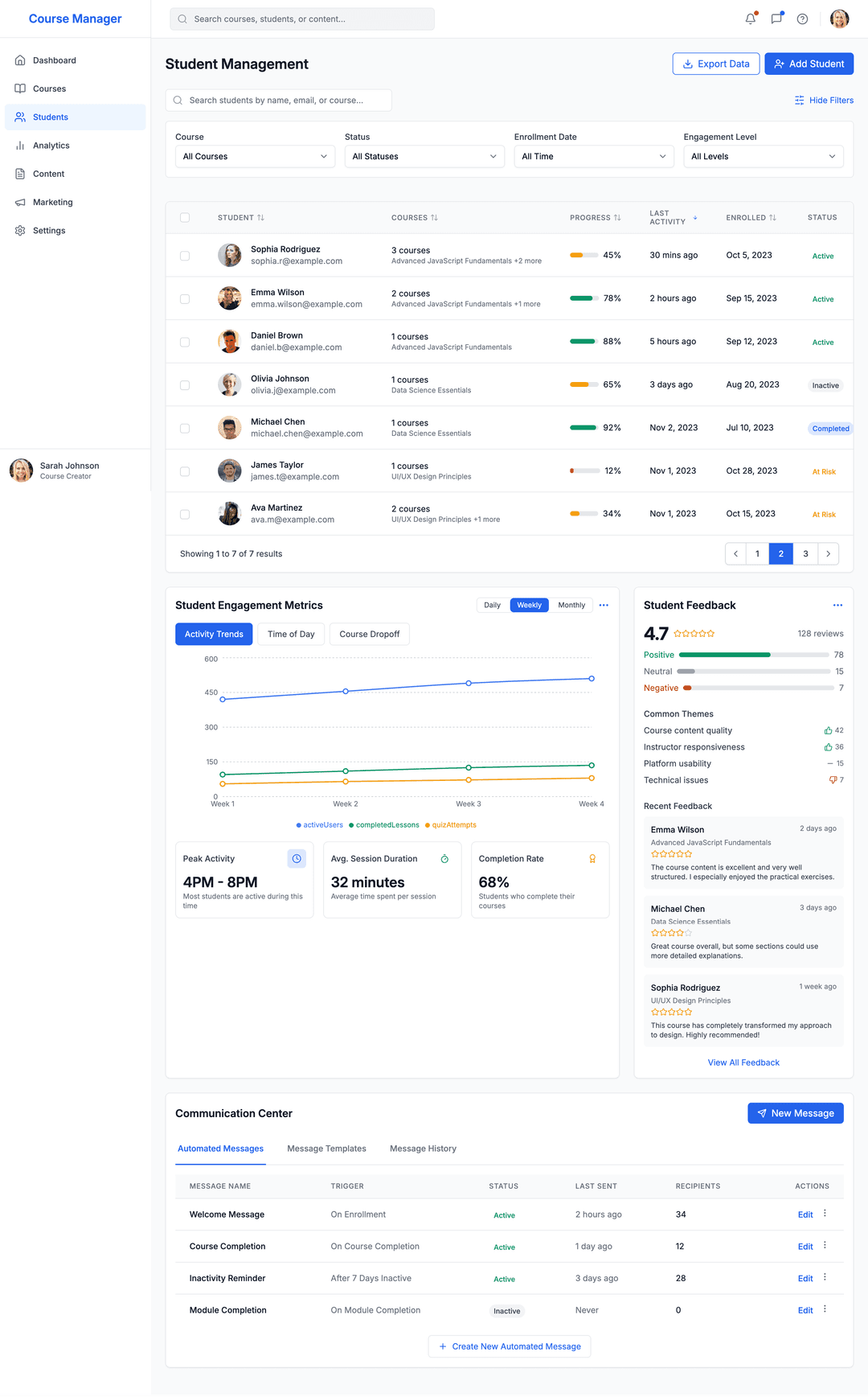 Online course platform - DhiWise Image 5