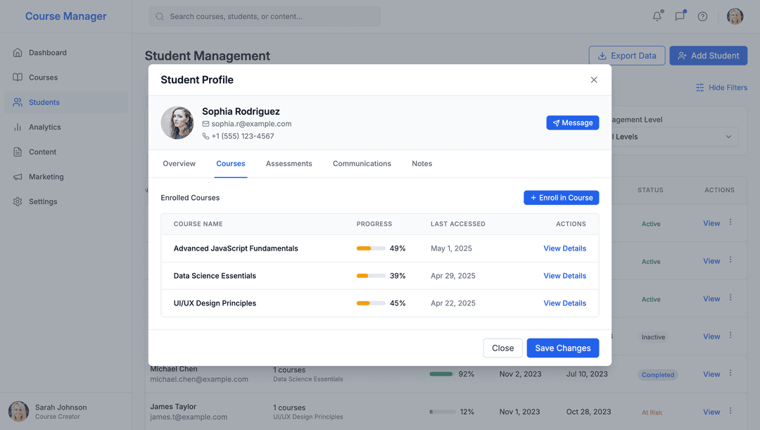 Online course platform - DhiWise Image 7