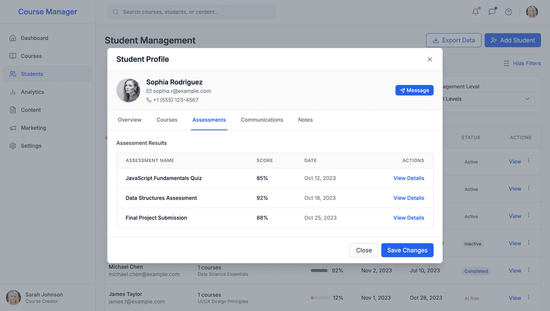 Online course platform - DhiWise Image 8