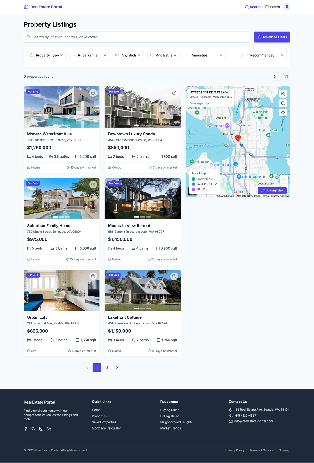 Real estate listing site - DhiWise Image 2