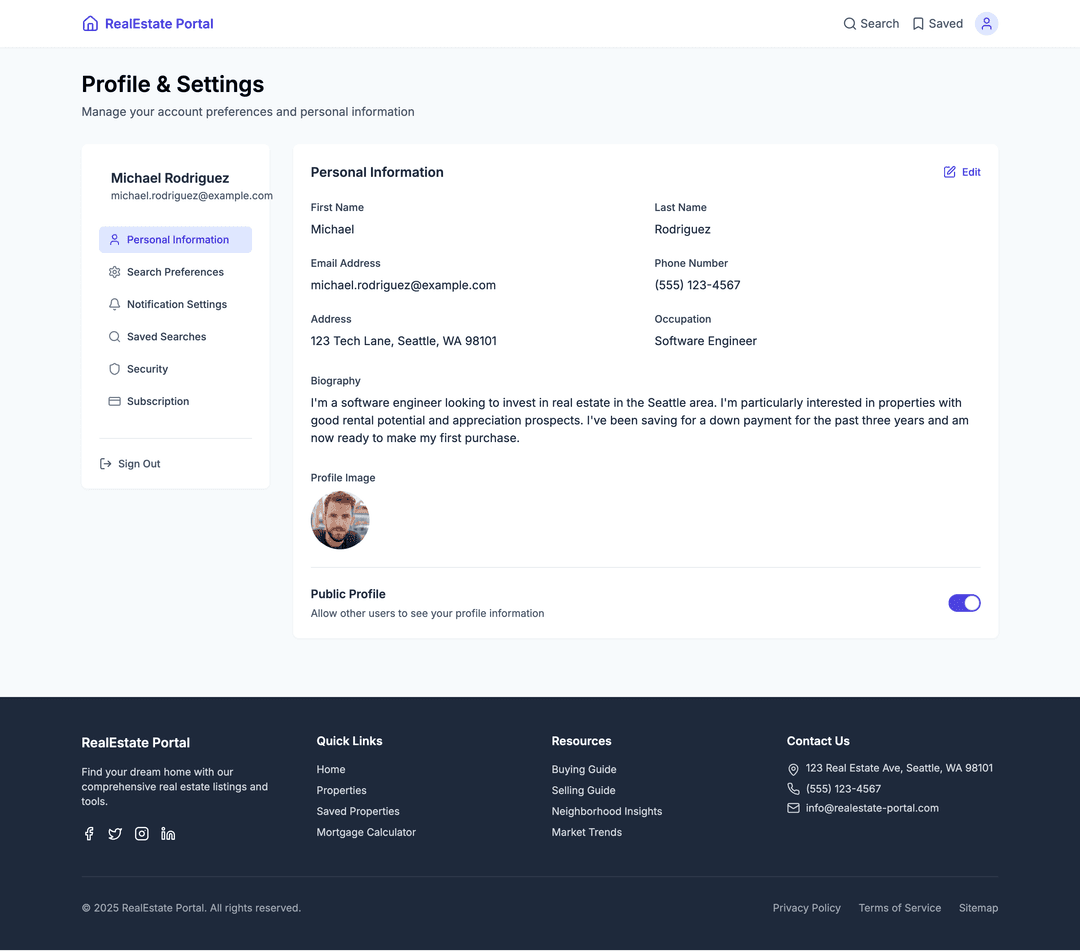 Real estate listing site - DhiWise Image 7