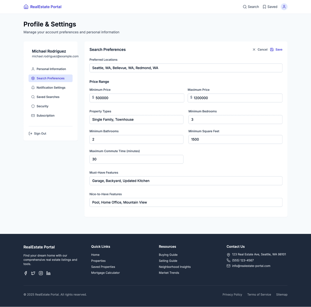Real estate listing site - DhiWise Image 8