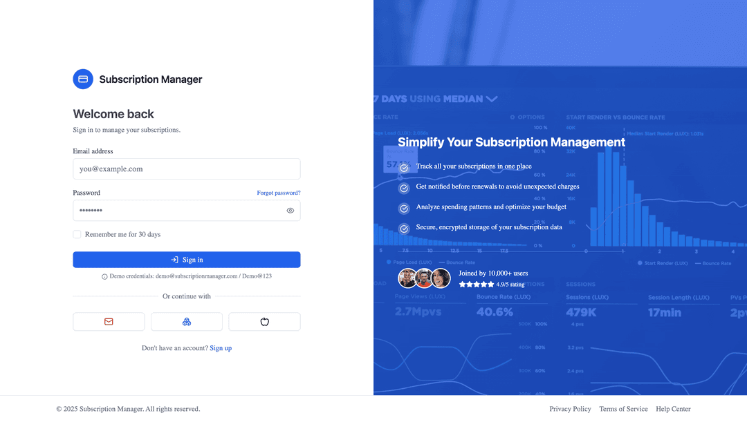 Subscription billing app - DhiWise Image 1