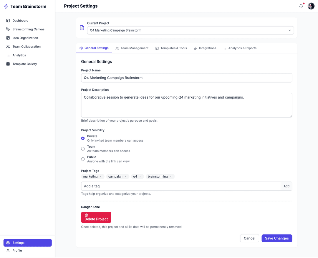 Team brainstorming app - DhiWise Image 14