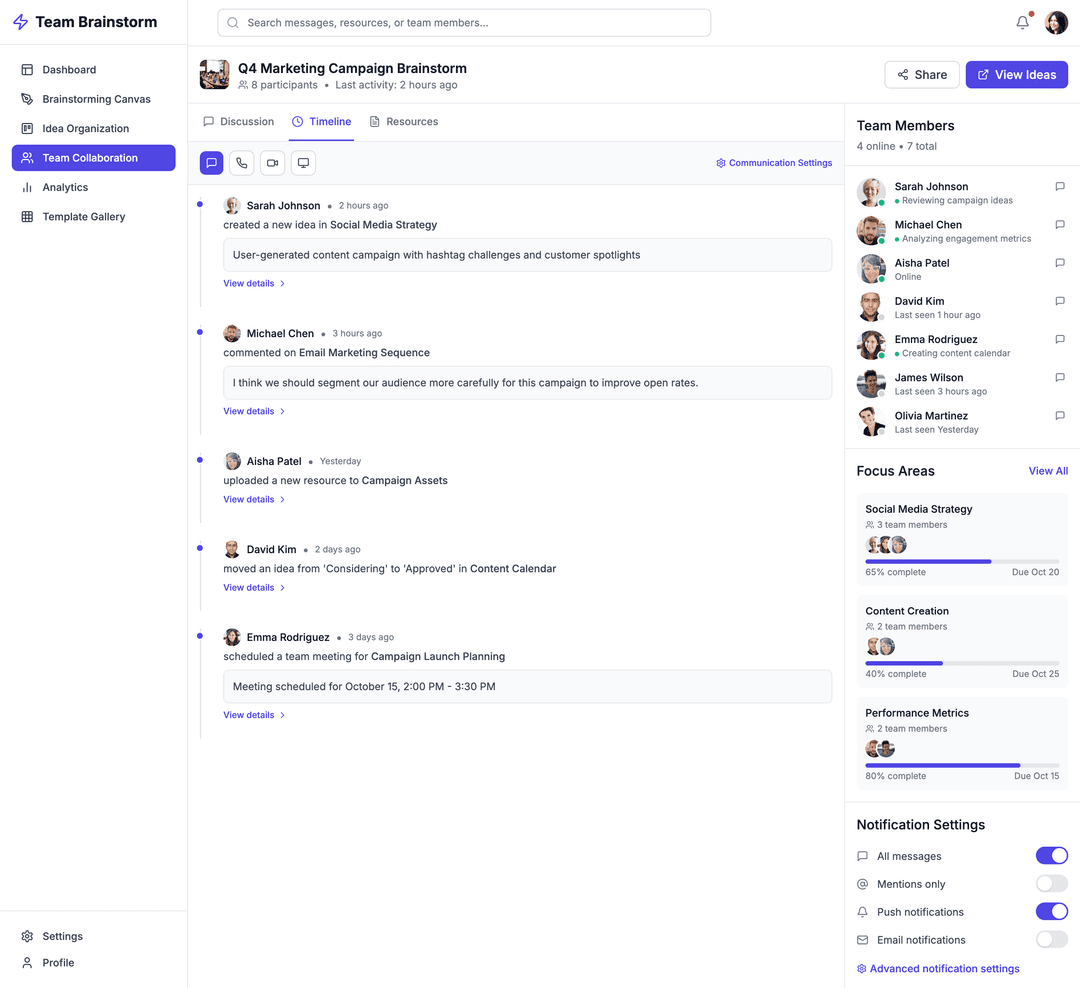 Team brainstorming app - DhiWise Image 6