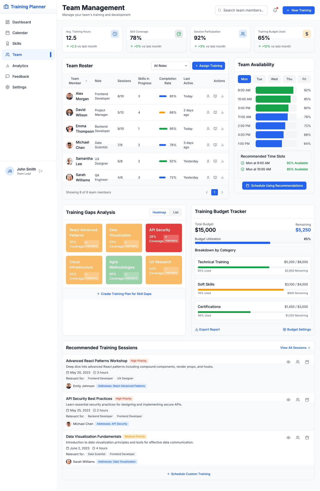Training scheduler app - DhiWise Image 10