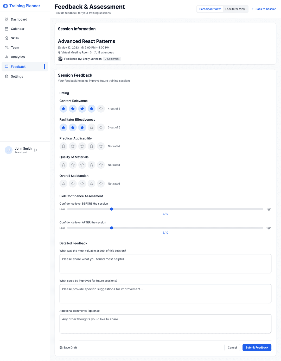 Training scheduler app - DhiWise Image 13