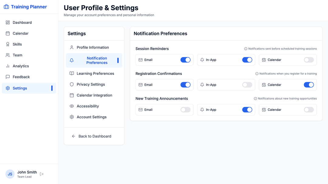 Training scheduler app - DhiWise Image 16