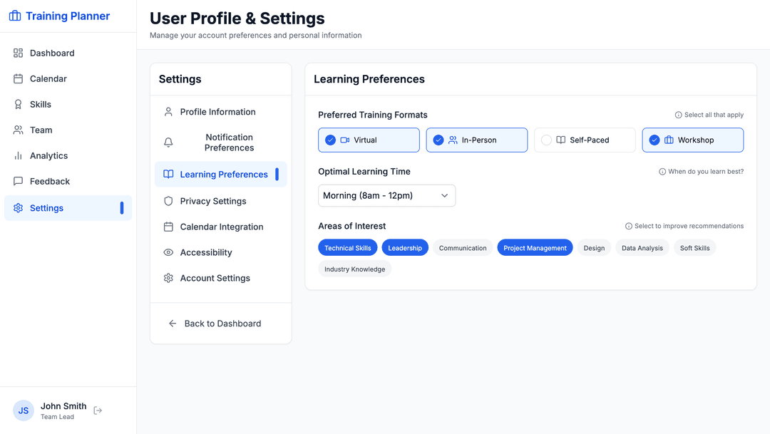Training scheduler app - DhiWise Image 17
