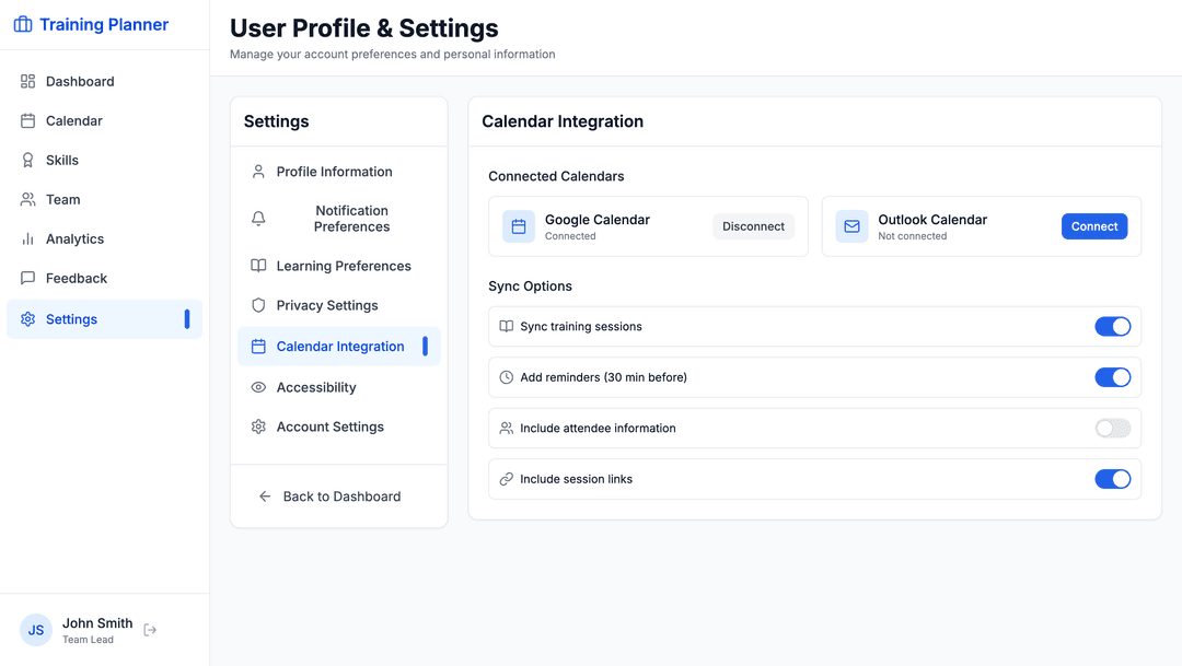 Training scheduler app - DhiWise Image 19