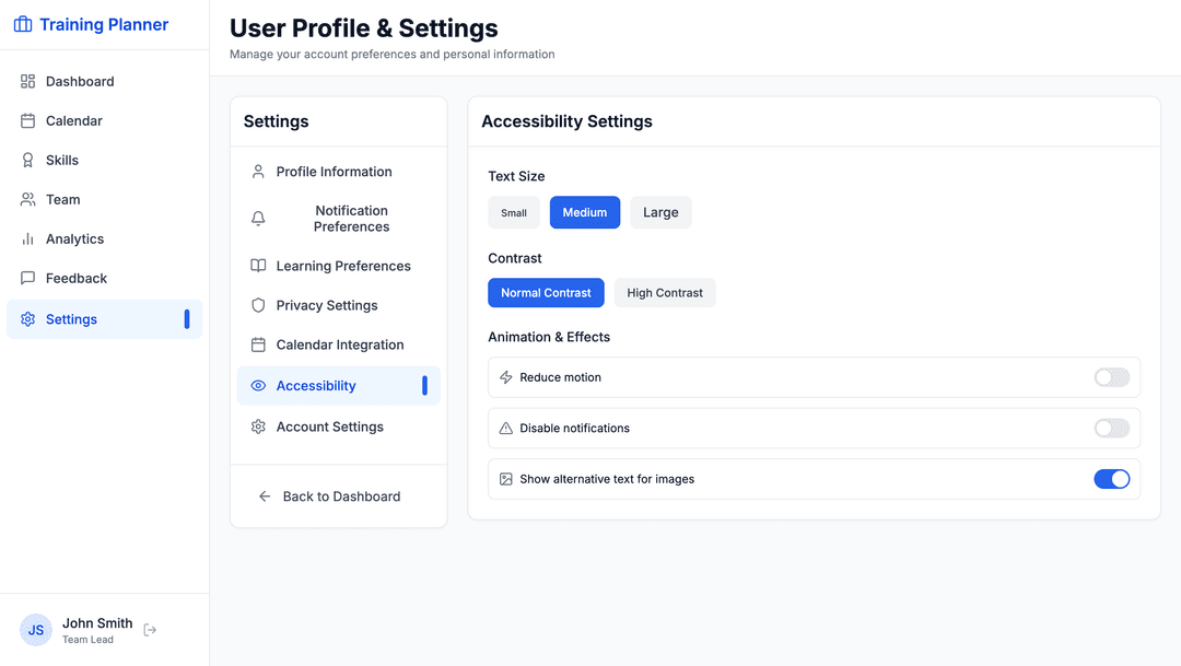 Training scheduler app - DhiWise Image 20
