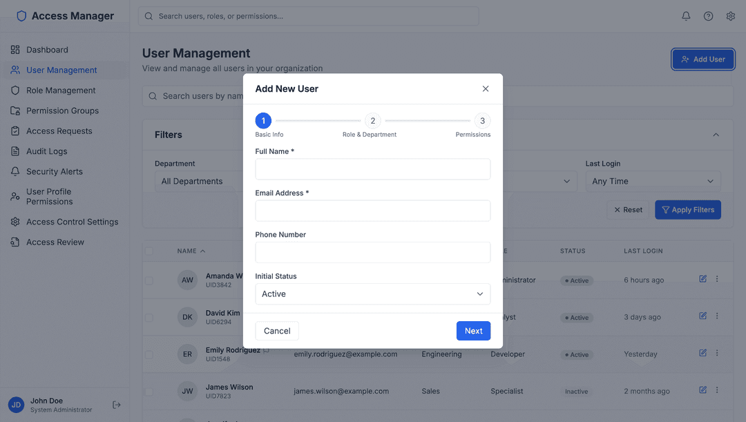 User permission app - DhiWise Image 3