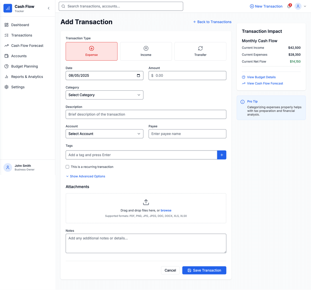 Cash flow app - DhiWise Image 2