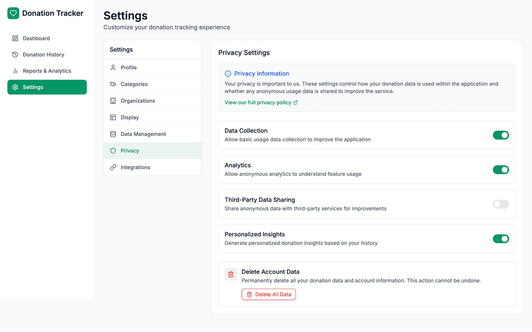 Donation tracker app - DhiWise Image 17