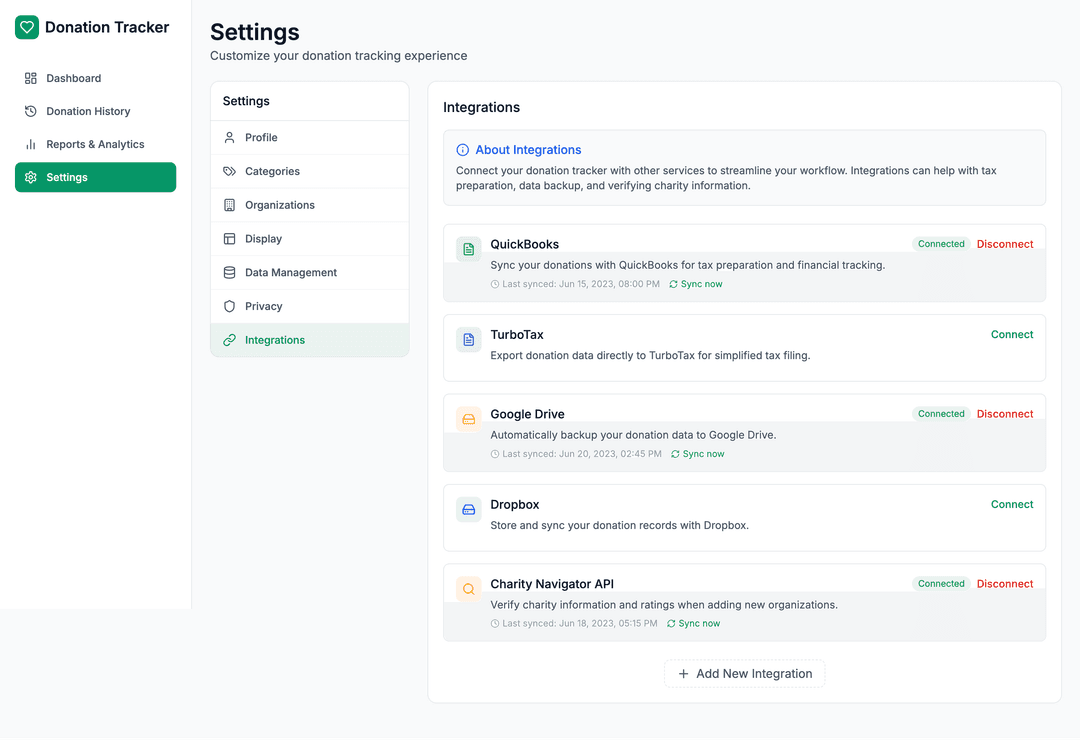 Donation tracker app - DhiWise Image 18