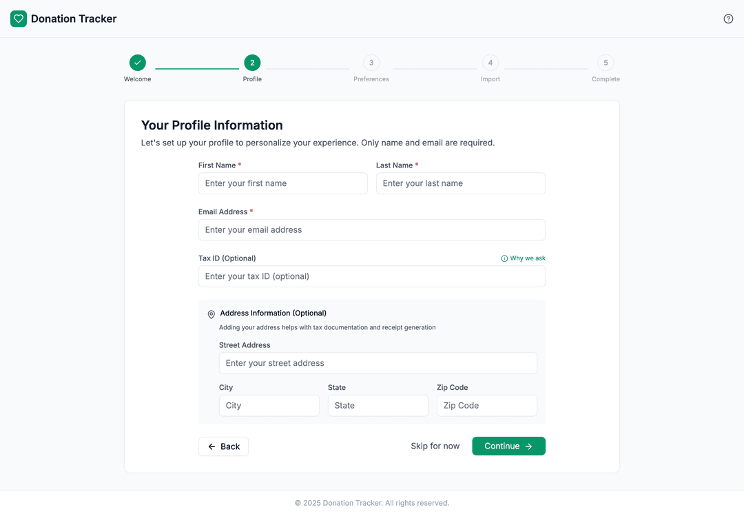Donation tracker app - DhiWise Image 2