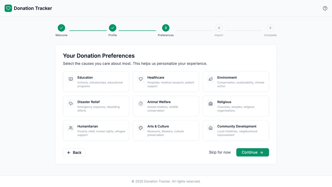 Donation tracker app - DhiWise Image 3