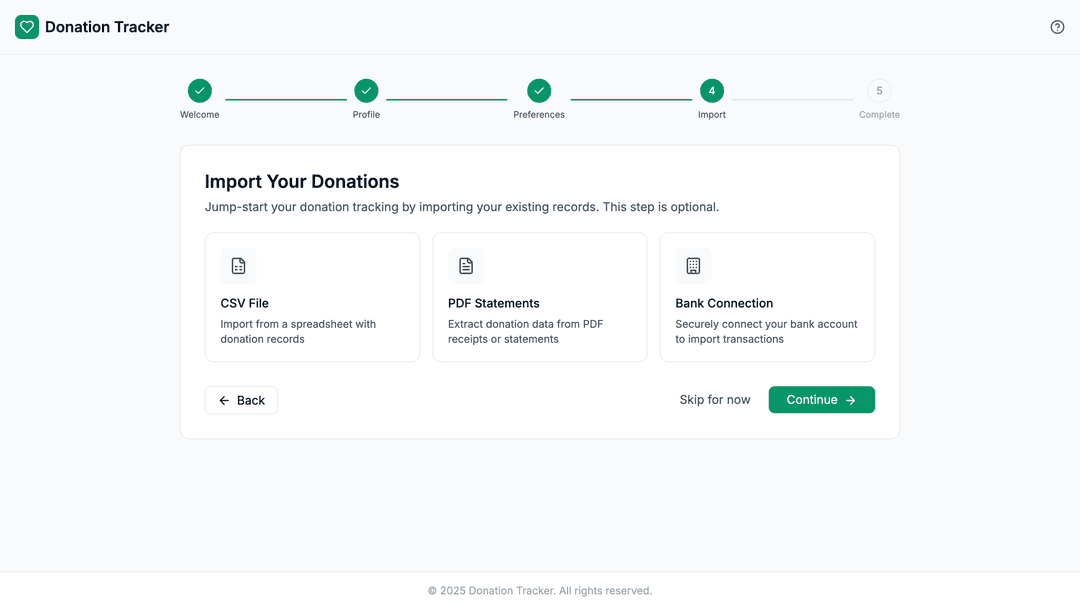 Donation tracker app - DhiWise Image 4