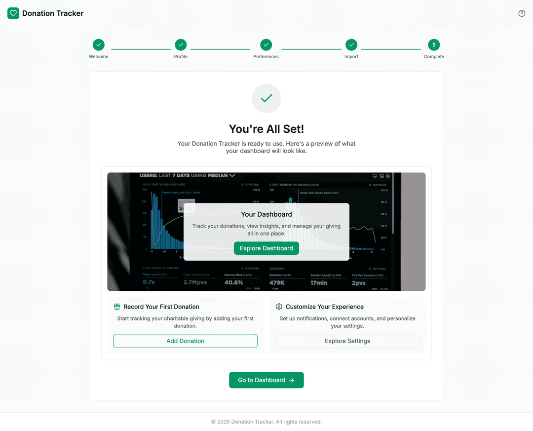 Donation tracker app - DhiWise Image 5