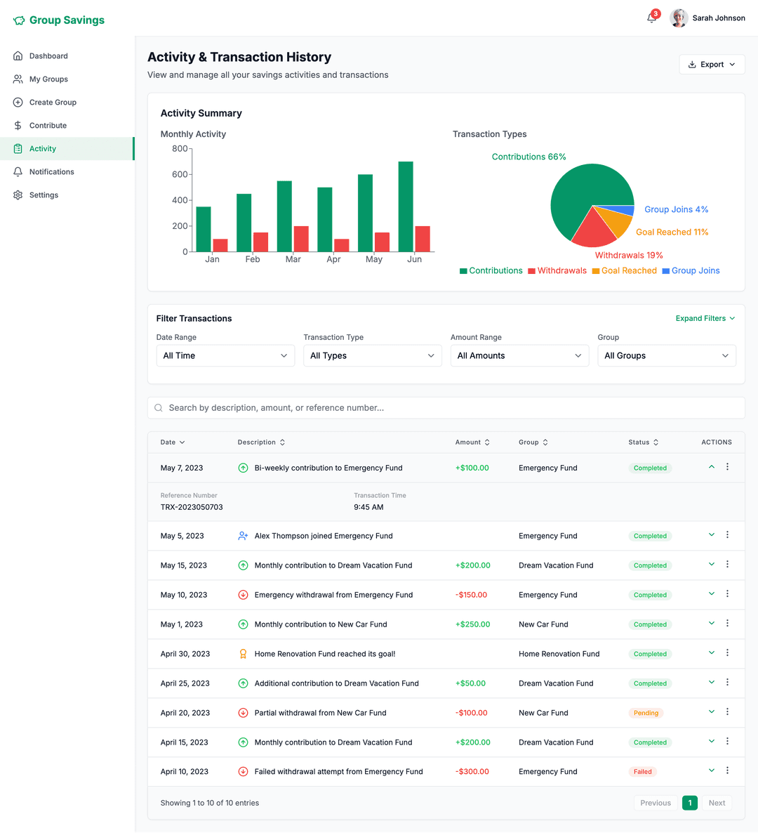 Group savings app - DhiWise Image 13