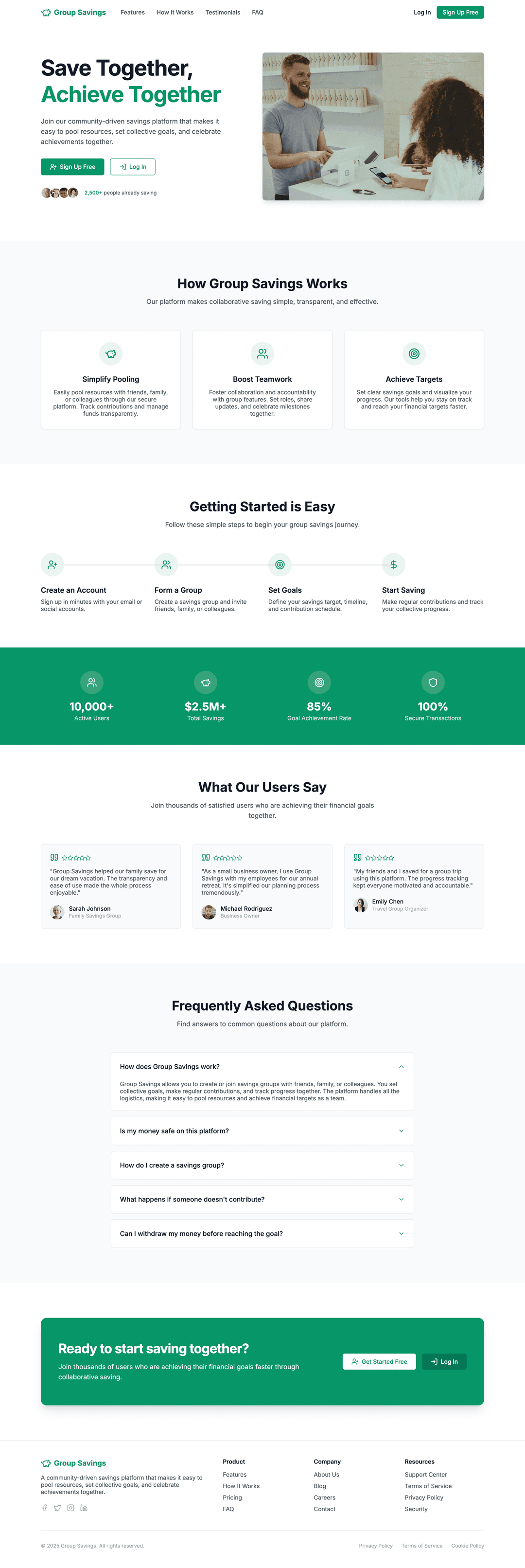 Group savings app - DhiWise Image 1