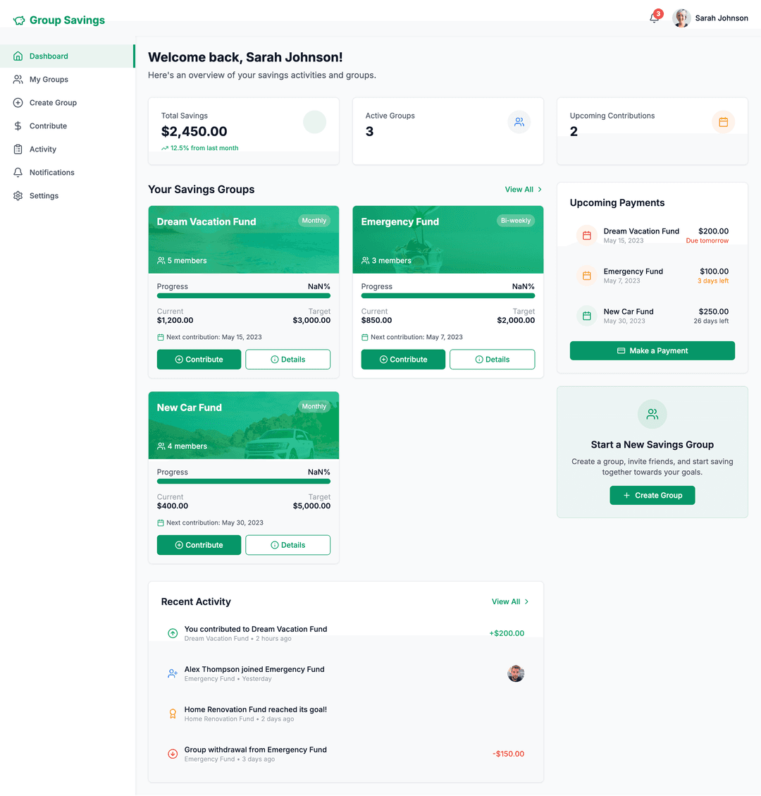 Group savings app - DhiWise Image 4