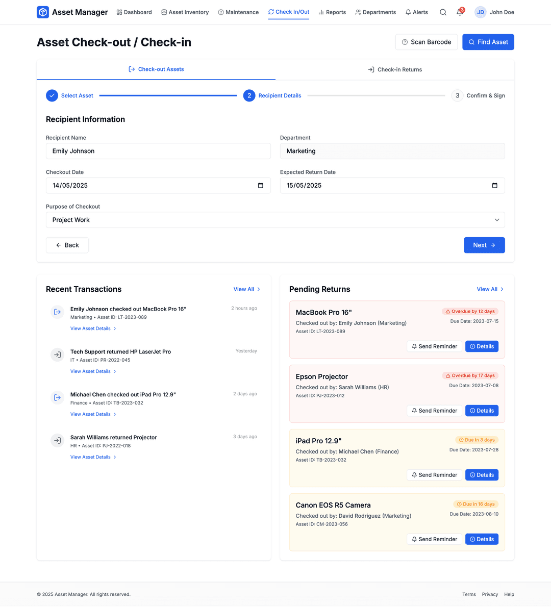 Office asset tracker - DhiWise Image 10