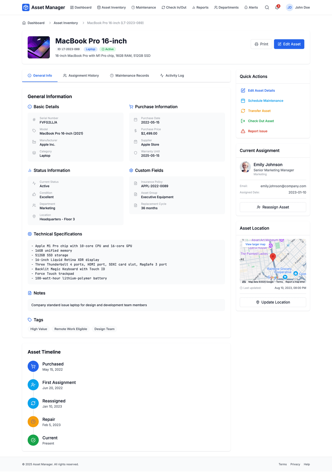 Office asset tracker - DhiWise Image 2