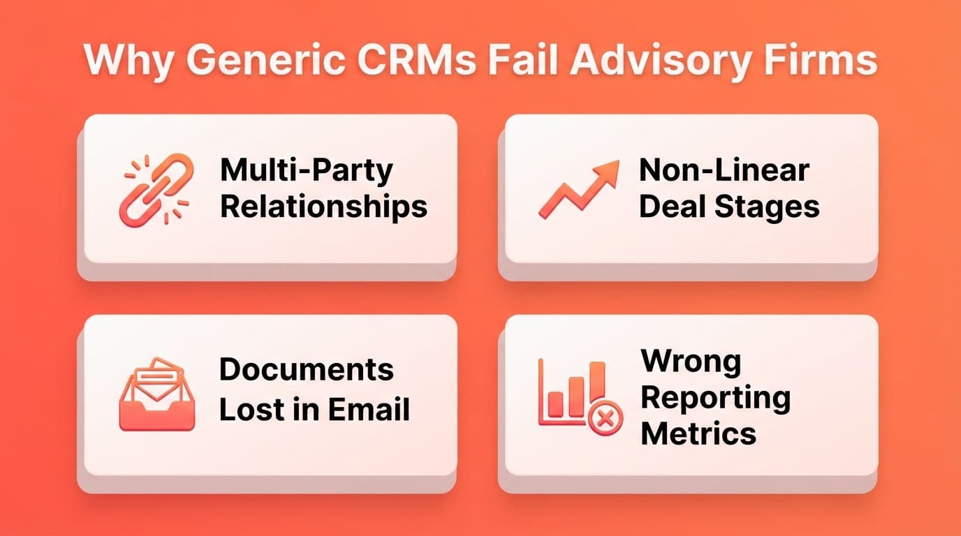 Why Generic CRMs Fail Advisory Firms