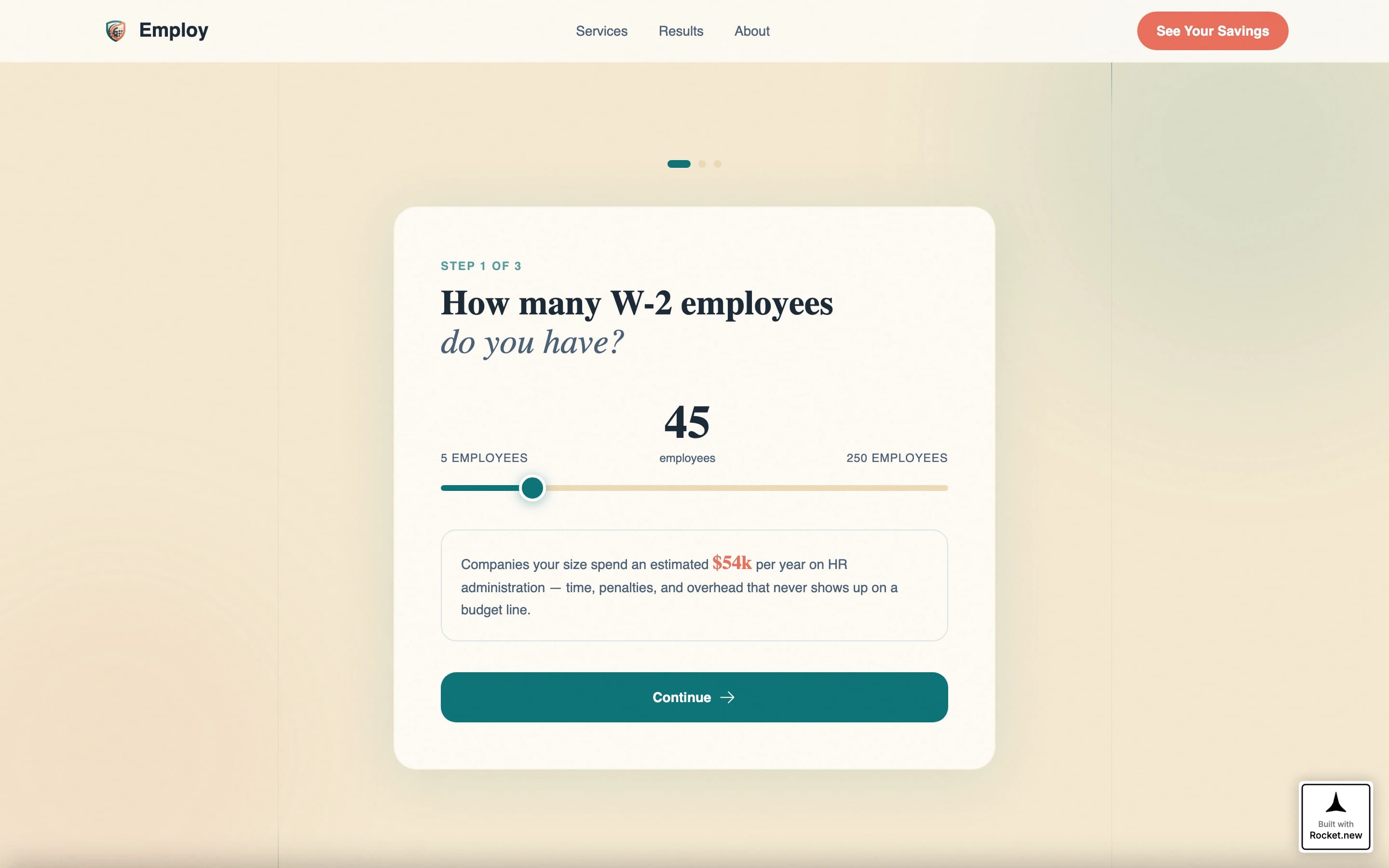 Employ - Trusted PEO Landing Page Template