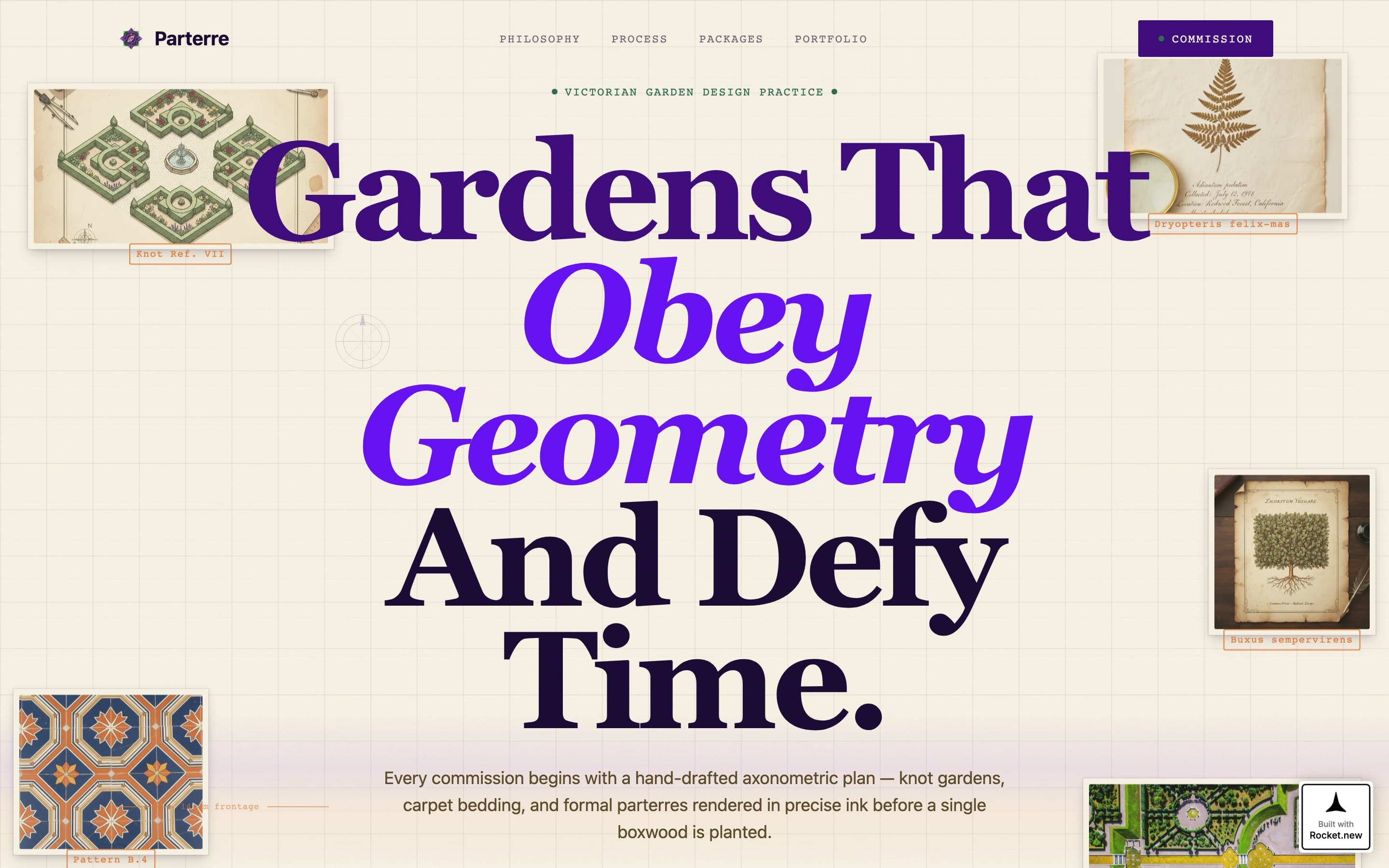 Parterre - Elegant Landscape Landing Page Template