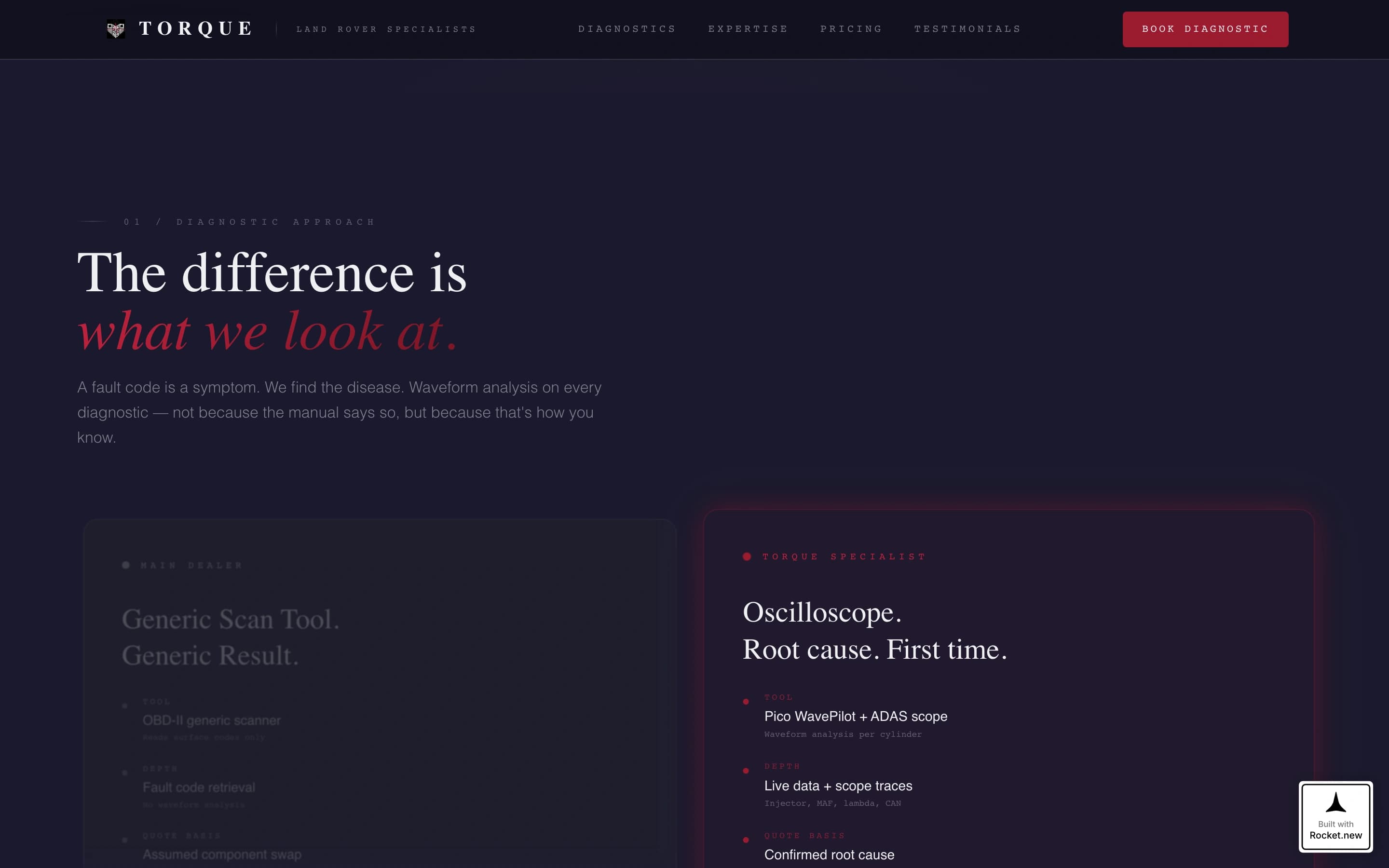 Torque - Precision Landrover Landing Page Template