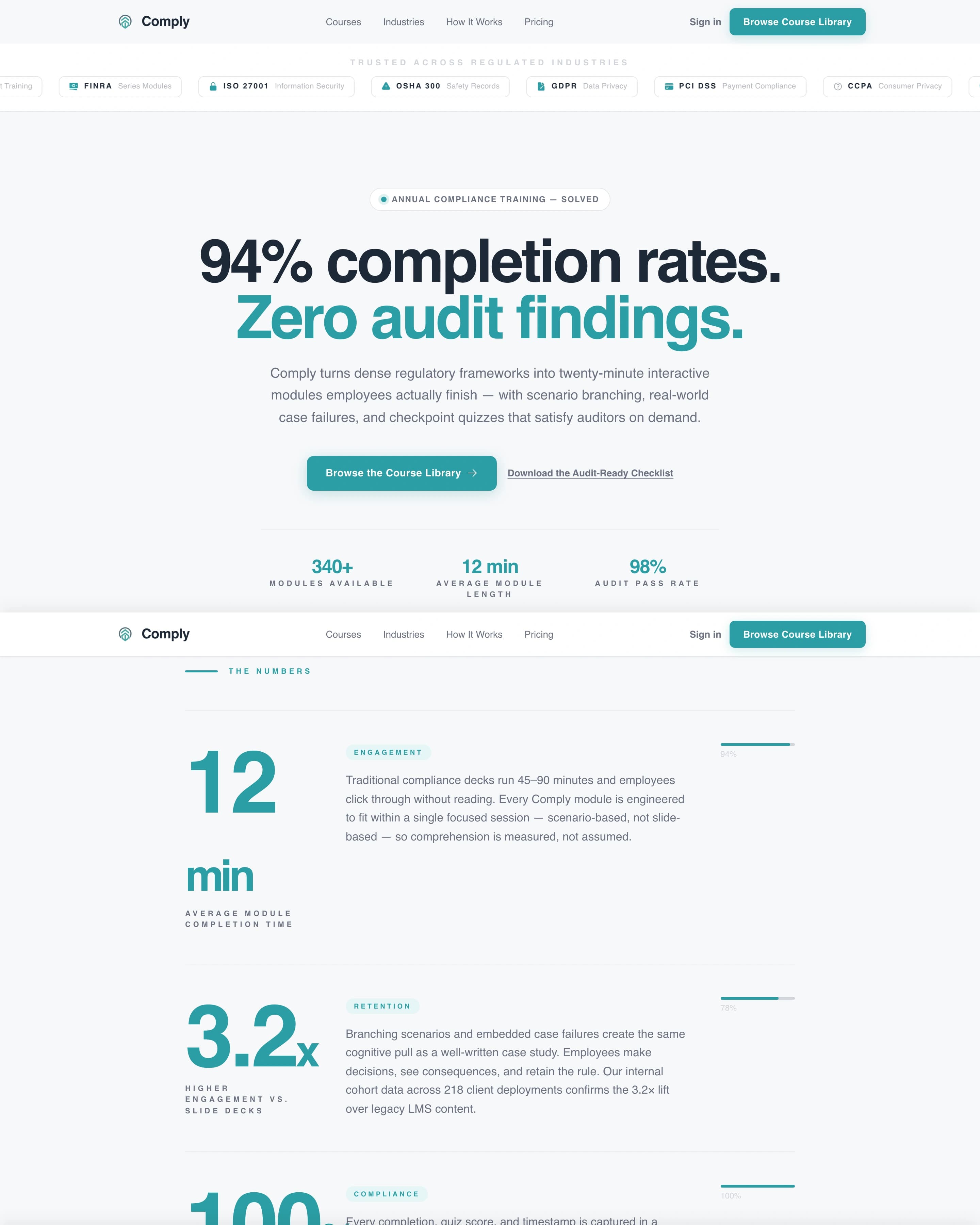 Comply - Trusted Compliance Landing Page Template