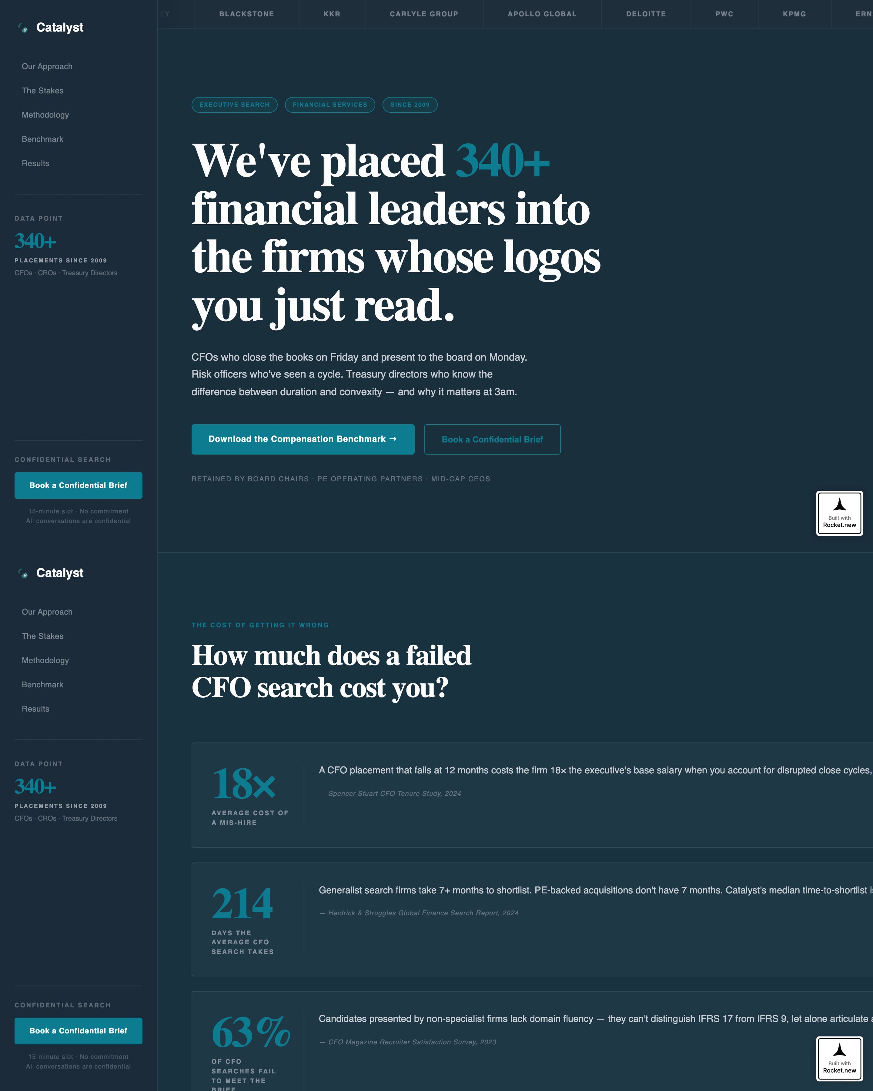 Catalyst - Financial Services Landing page Template