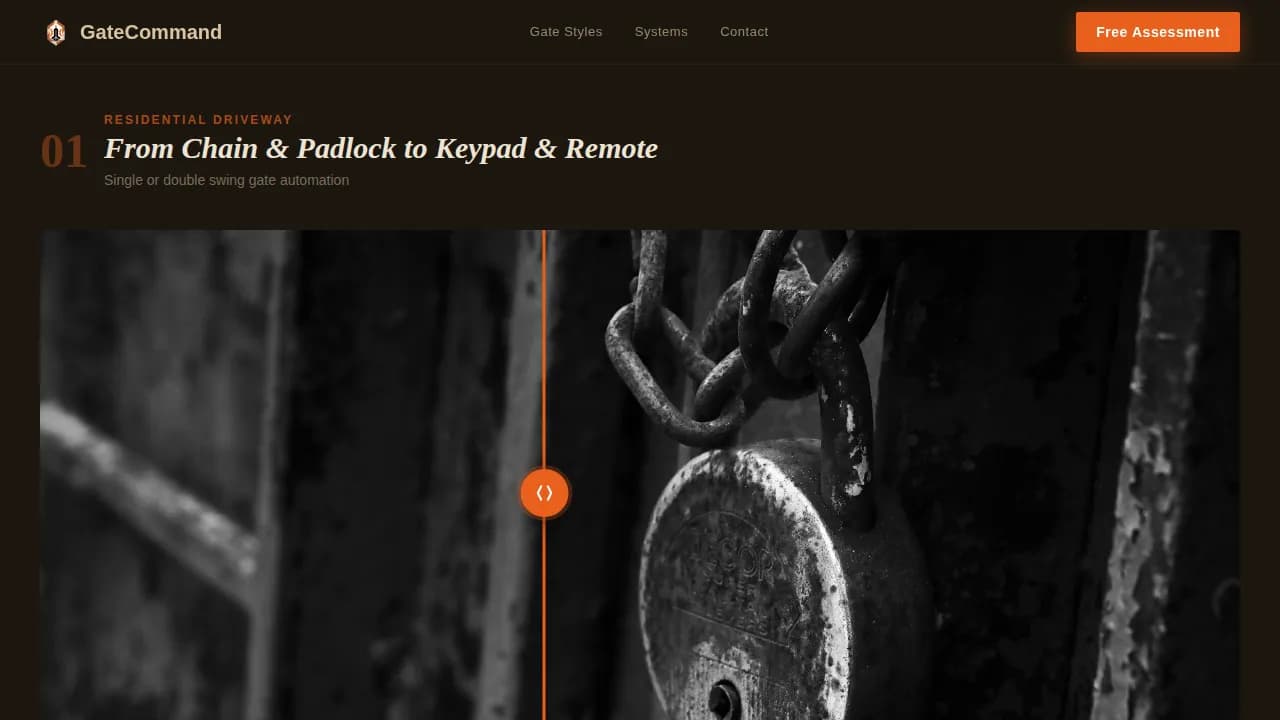 Automate — Effortless Gate Installation Landing Page Template