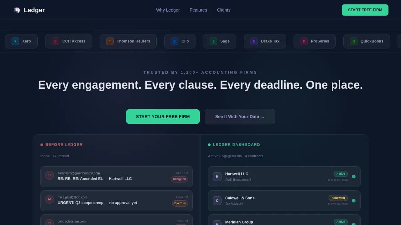 Accounting Firm Software Professional Website Template