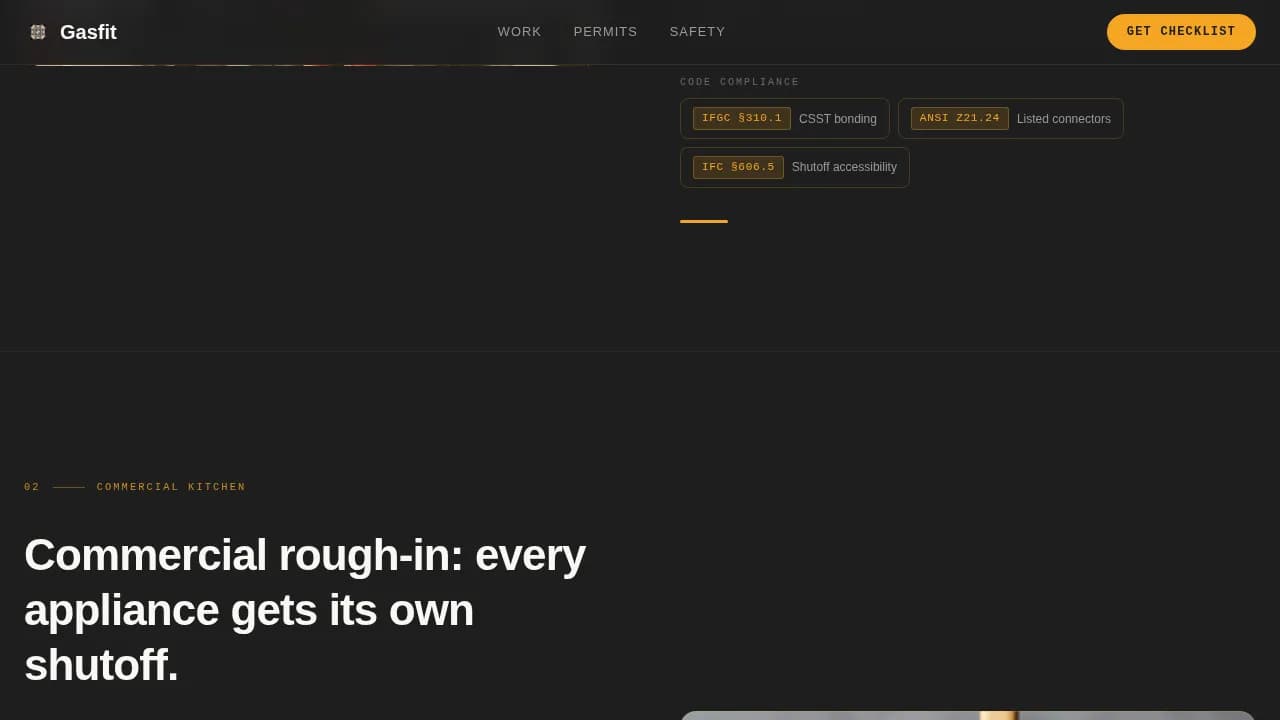 FitPro — Certified Gas Technician Landing Page Template