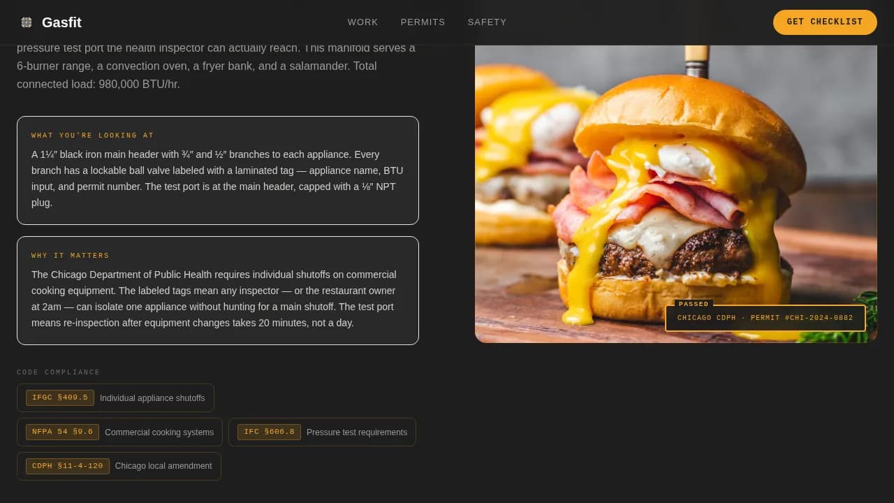 FitPro — Certified Gas Technician Landing Page Template