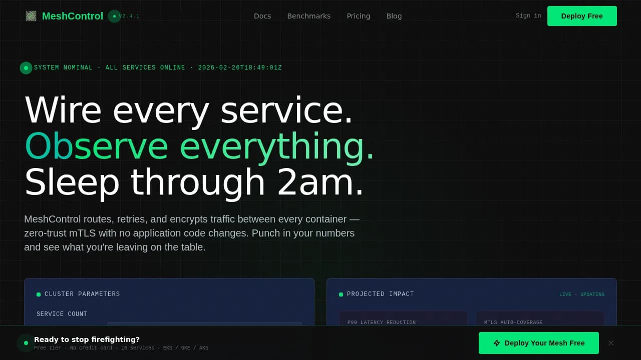 Lattice — Intelligent Infrastructure Platform Landing Page Template